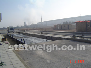 Pit type weighbridge